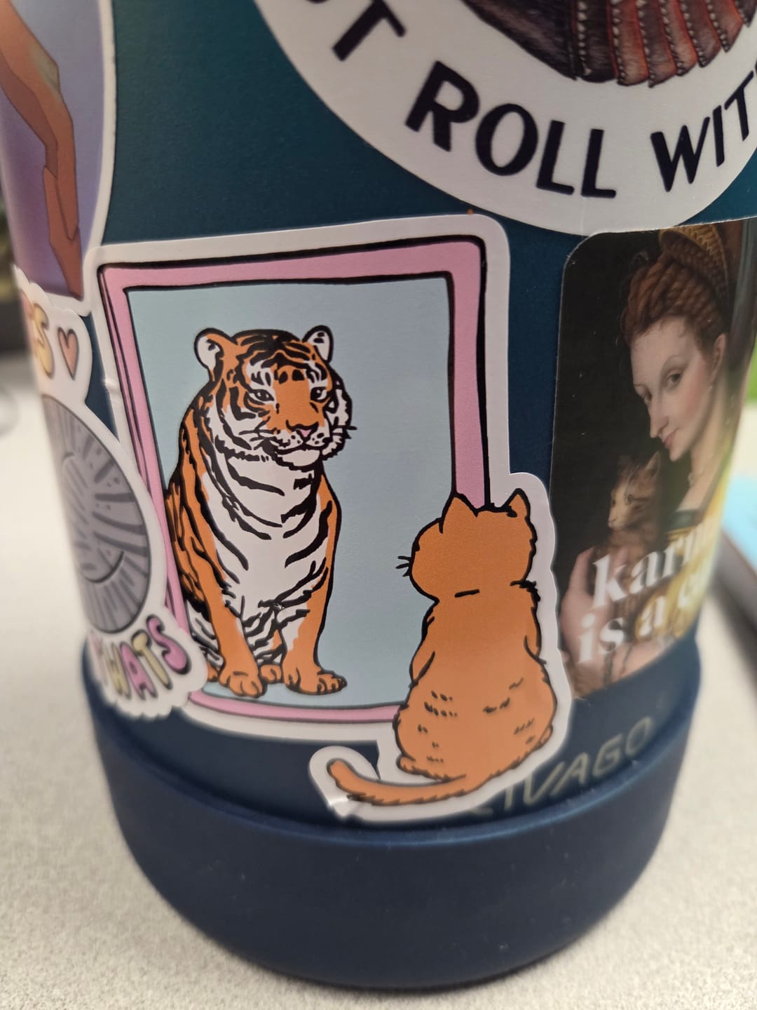Customer photo review of Tiger Kitty Sticker