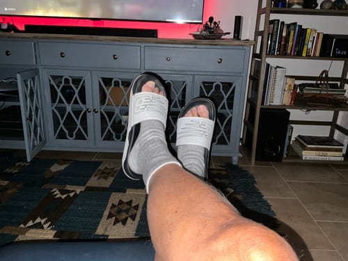 Customer photo review of Meias de bambu premium anti-fadiga
