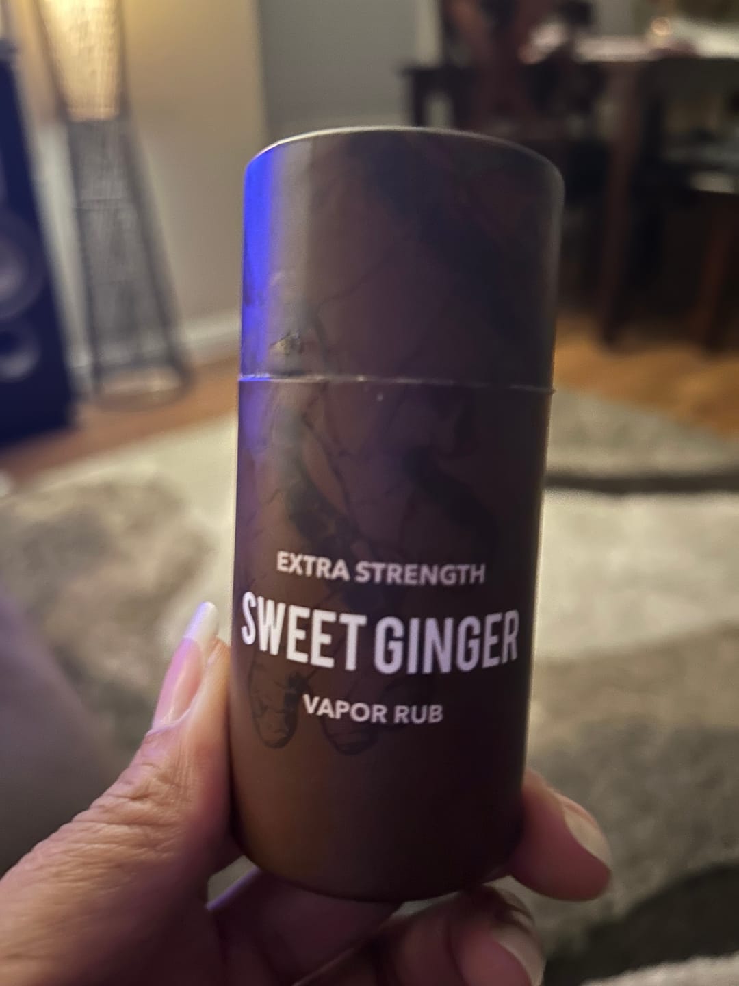 Customer photo review of Extra Strength Sweet Ginger Vapor Rub Stick
