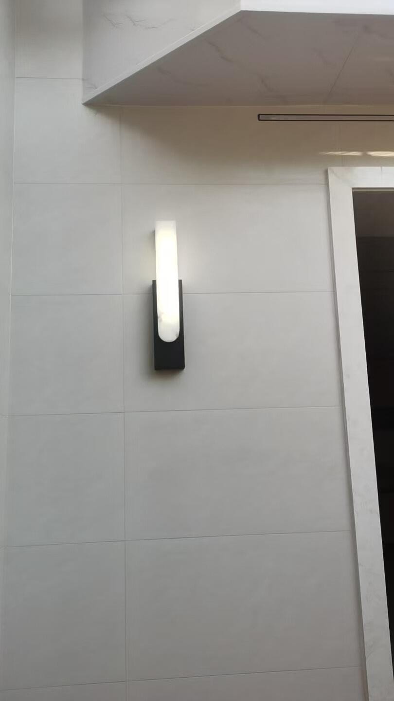 Customer photo review of Alabaster Column Wall Sconce, Integrated LED, Wall Light, 50 cm