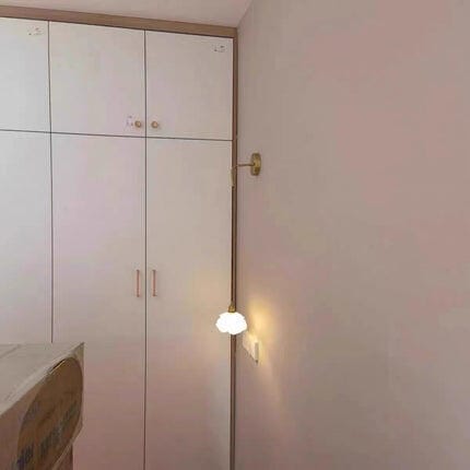 Customer photo review of Rose Shaped Glass Wall Light, Brass Fitting, Wall Sconce, 15 cm