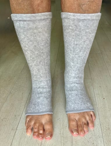 Customer photo review of Meias de bambu premium anti-fadiga
