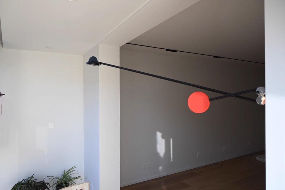 Customer photo review of Counterweight Wall Light, Adjustable Arm, Wall Sconce, 124 cm