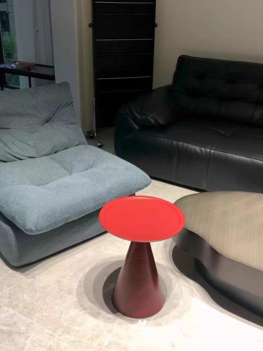 Customer photo review of KKUSO METAL SIDE TABLE - IKE BORDEAUX RED