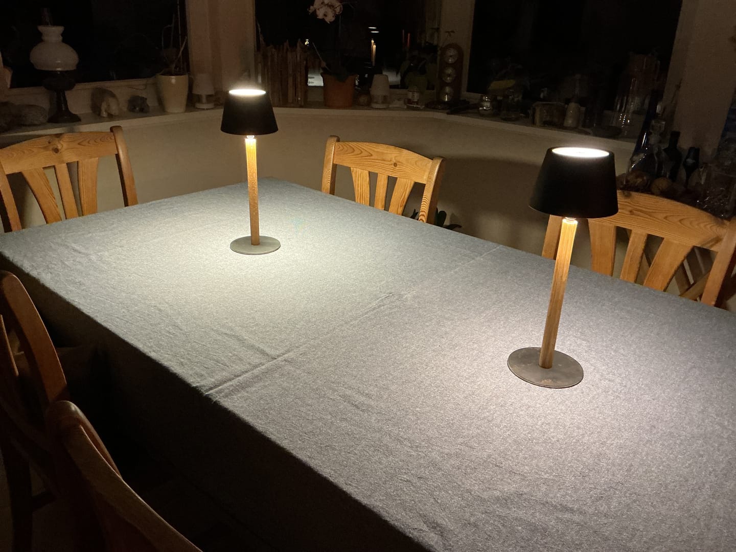 Customer photo review of Akku Tischleuchte, Massivholz, skandinavischer Stil, Eiche - Nala