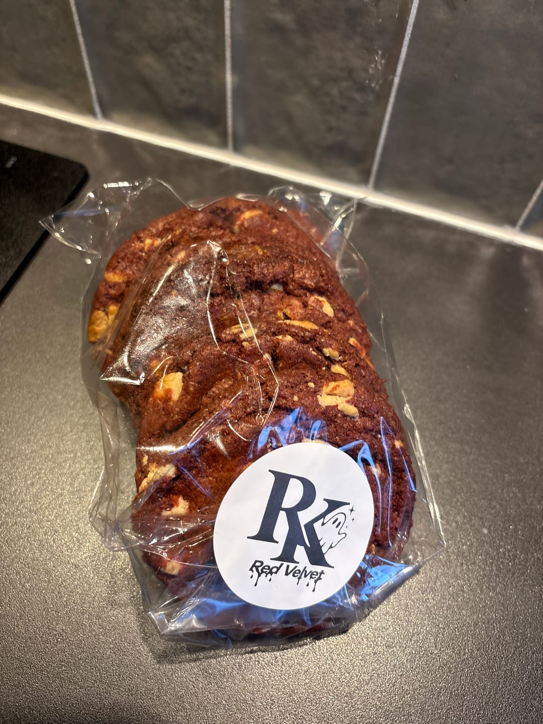 Customer photo review of Bloody Red Velvet Cookies