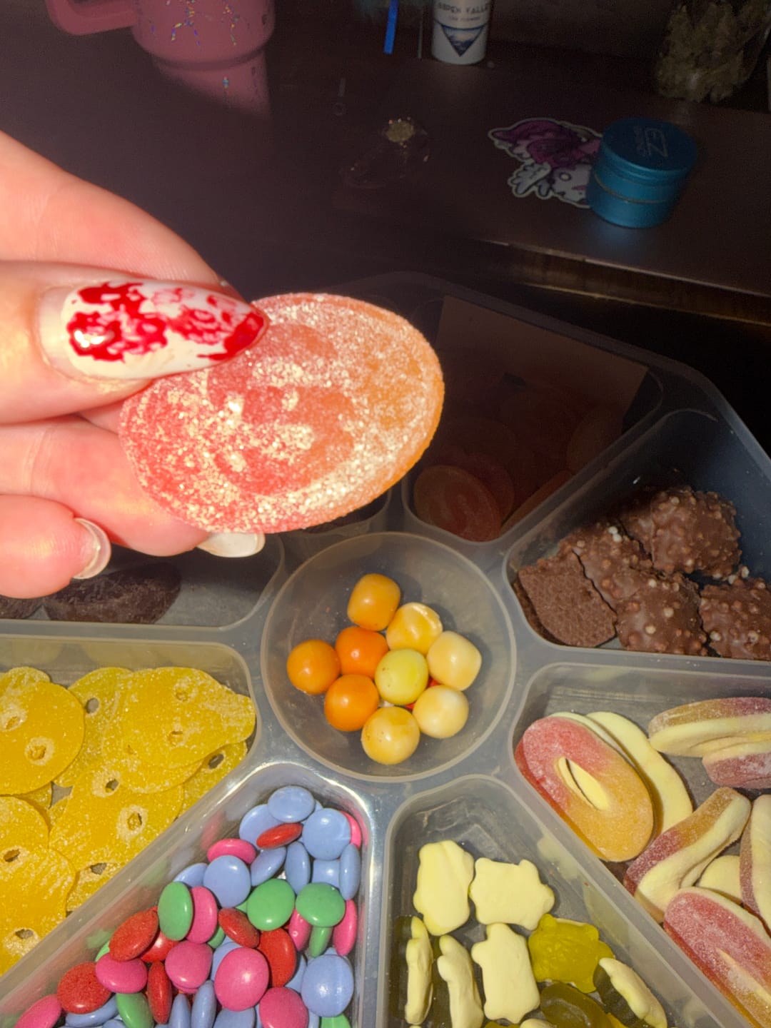 Customer photo review of Sour Peach & Dragonfruit Ovals