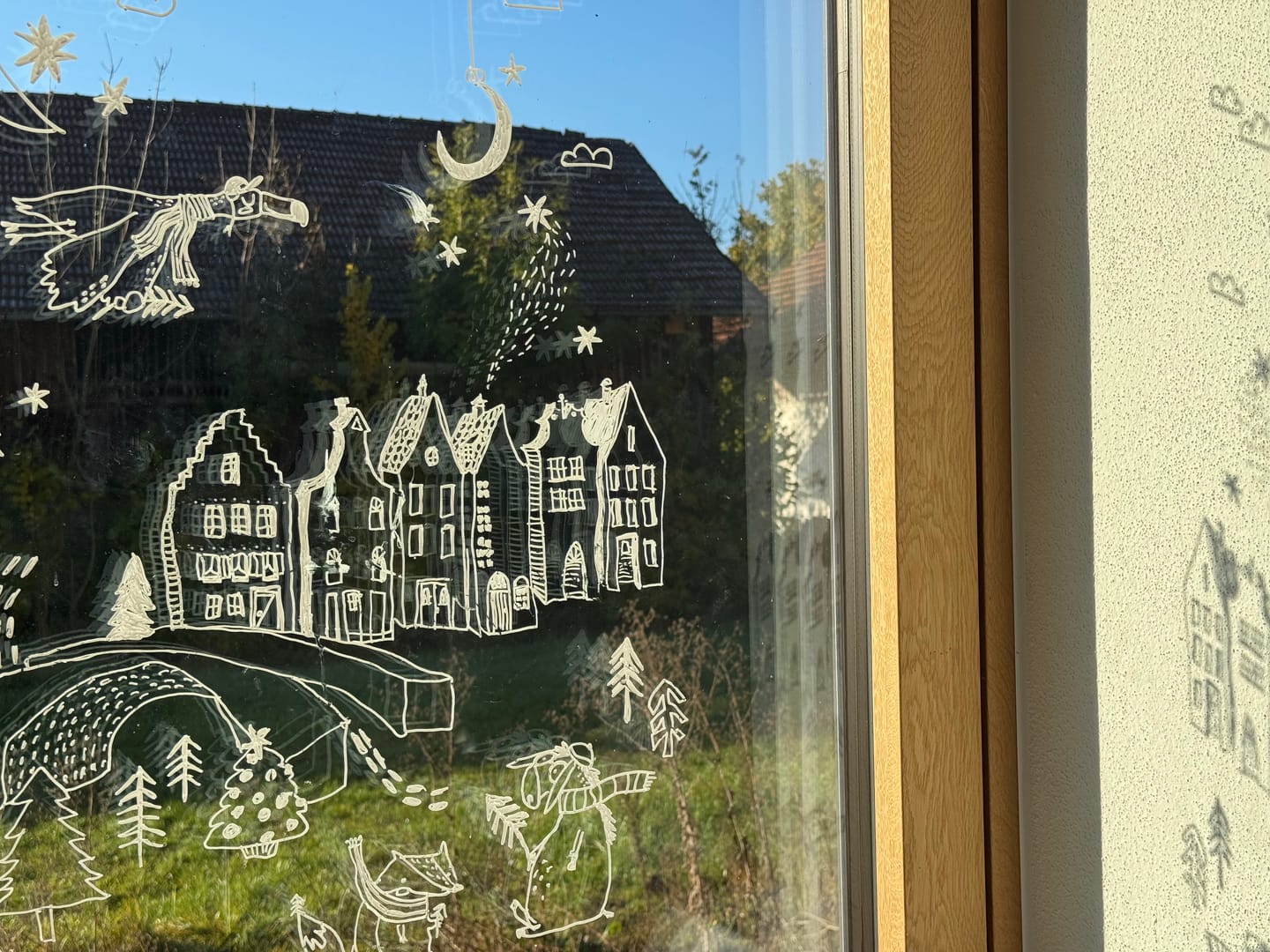 Customer photo review of Malvorlage Weihnachtsdorf | Downloaddatei