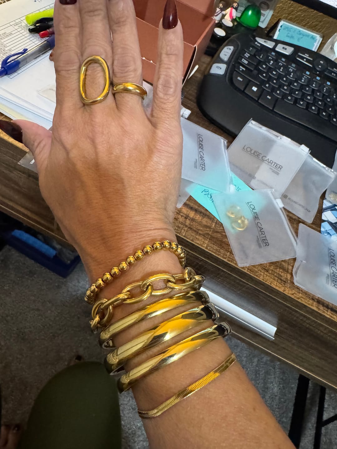 Customer photo review of Caicos Beaded Bracelet (Bundle)