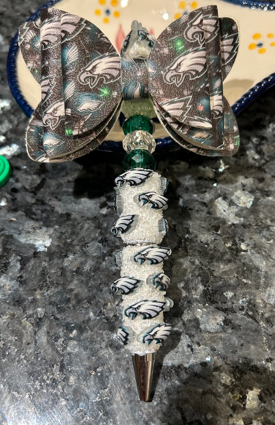 Customer photo review of Philadelphia Eagles DIY Beadable Pens Wholesale, Beadable Pens Supplies
