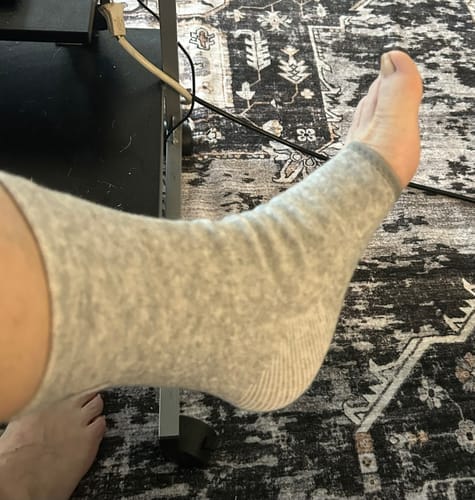 Customer photo review of Meias de bambu premium anti-fadiga