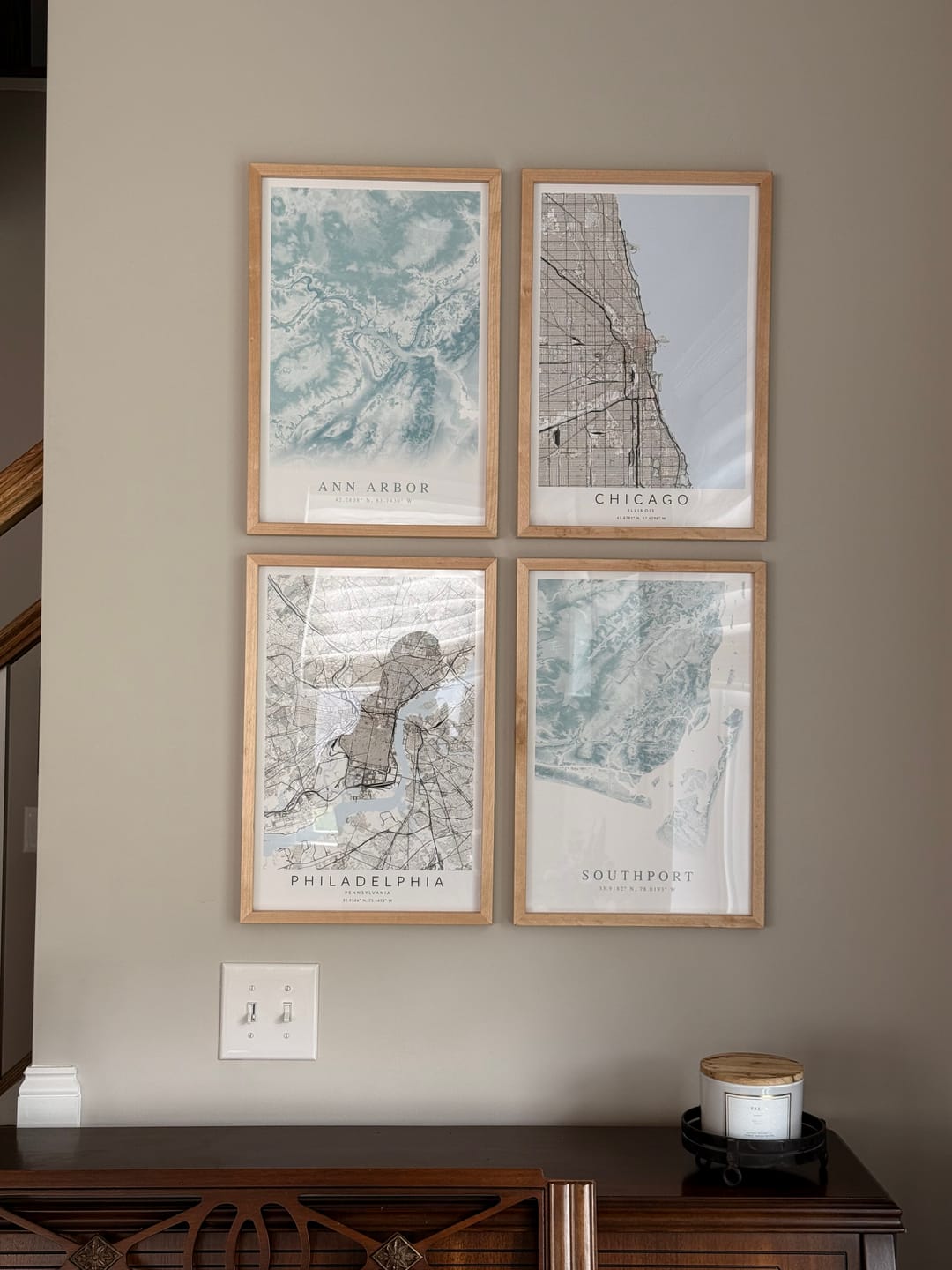 Customer photo review of Philadelphia Map Print