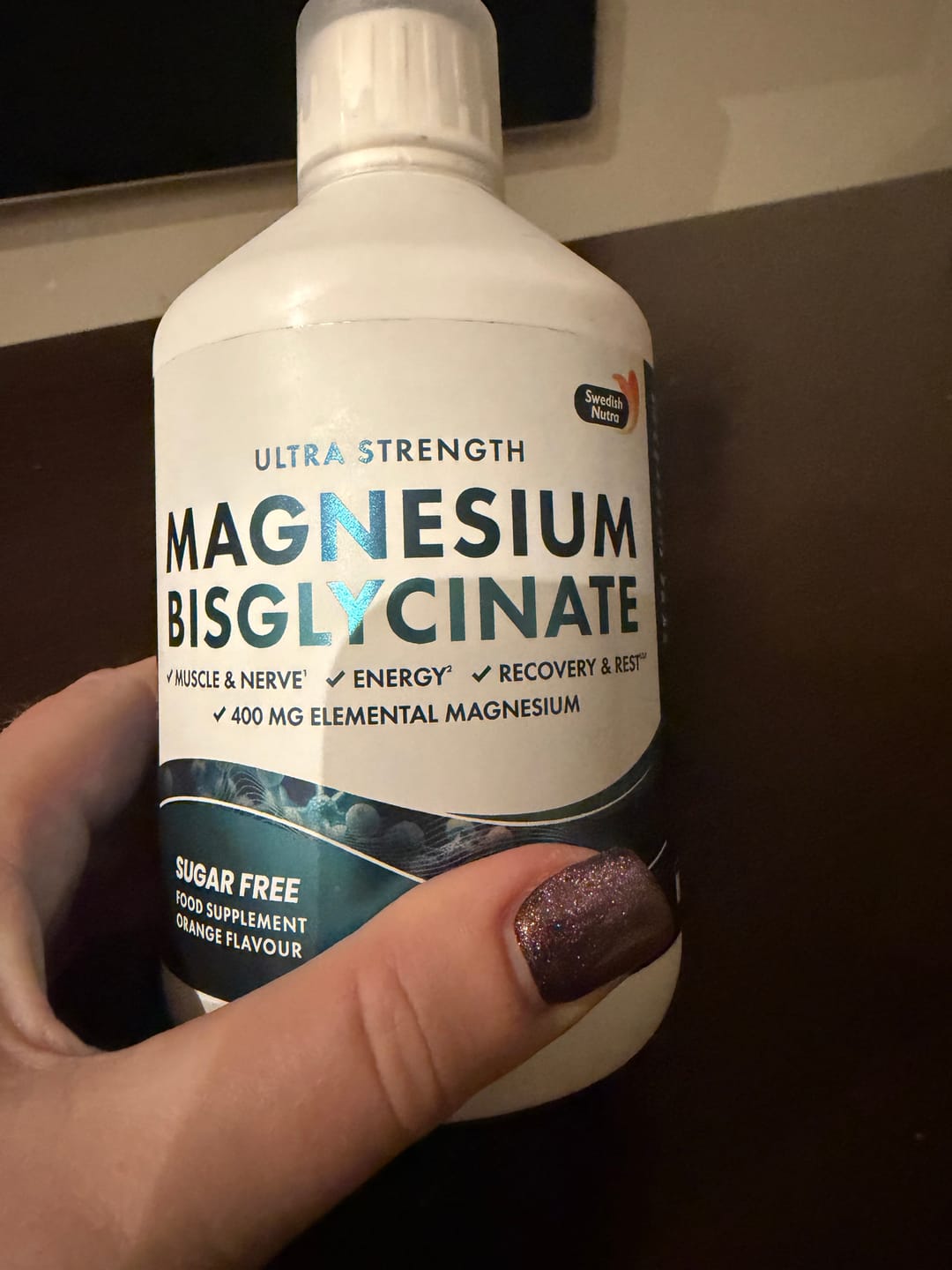 Customer photo review of Swedish Nutra - skystas magnio bisglicinatas su L-teaninu ir L-triptofanu, 500 ml