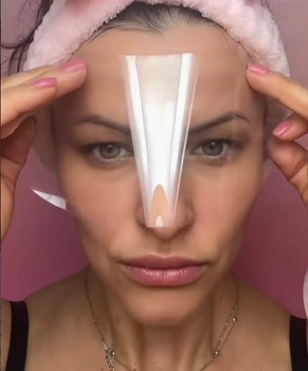 Customer photo review of Lash Shower Shield – Keep Water Off Your Lashes