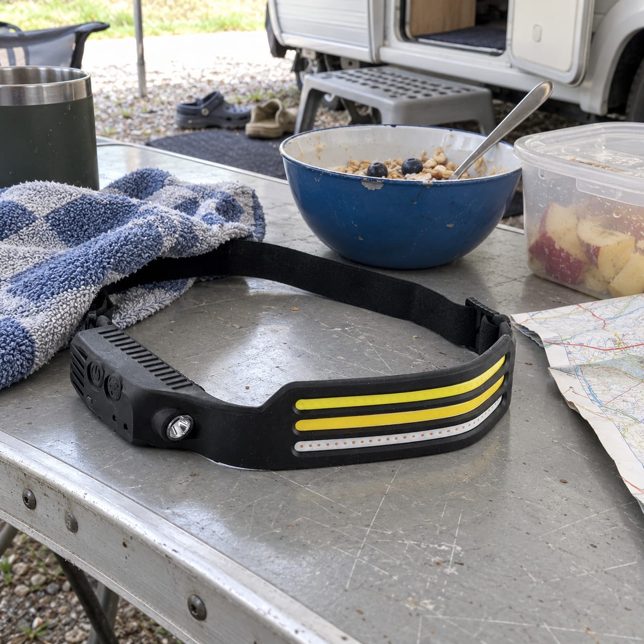 Customer photo review of LeuchtPro LED-Stirnlampe mit Akku, Sensor und 3 Lichtfarben
