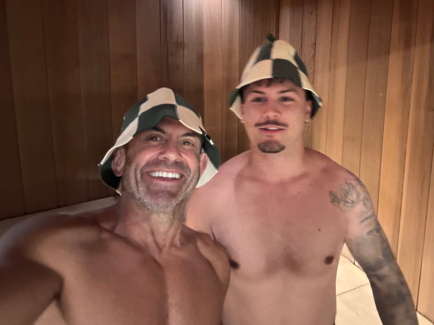 Customer photo review of The Koala Sauna Hat