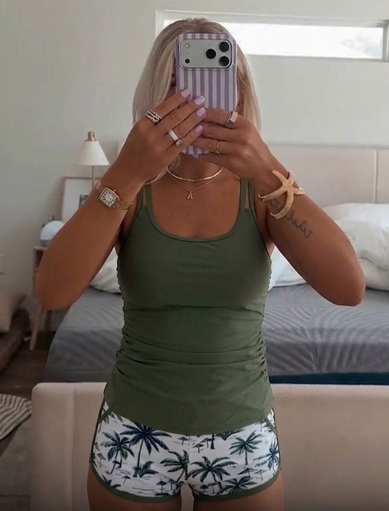 Customer photo review of Tummy Control Ruched Tankini Set