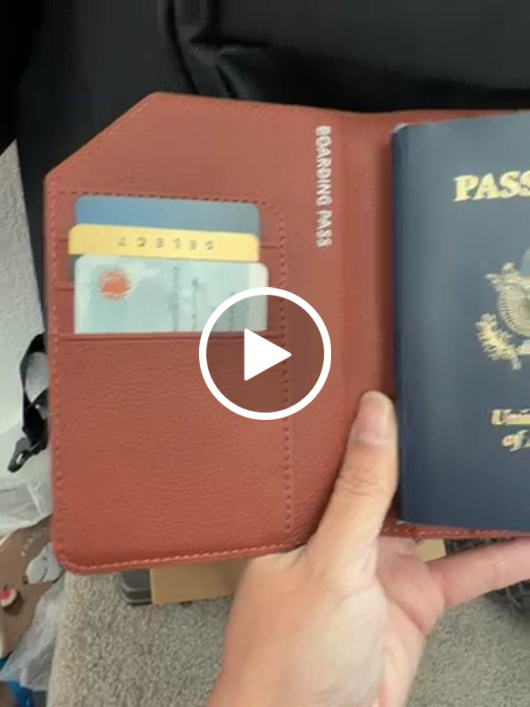 Customer video review of Passport Holder Air