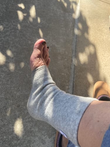 Customer photo review of Meias de bambu premium anti-fadiga