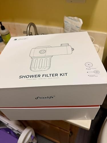 Customer photo review of Frizzlife Dual-Outlet Filtered Shower Head Combo, Brushed Nickel – K45+HS04+TS04-BN