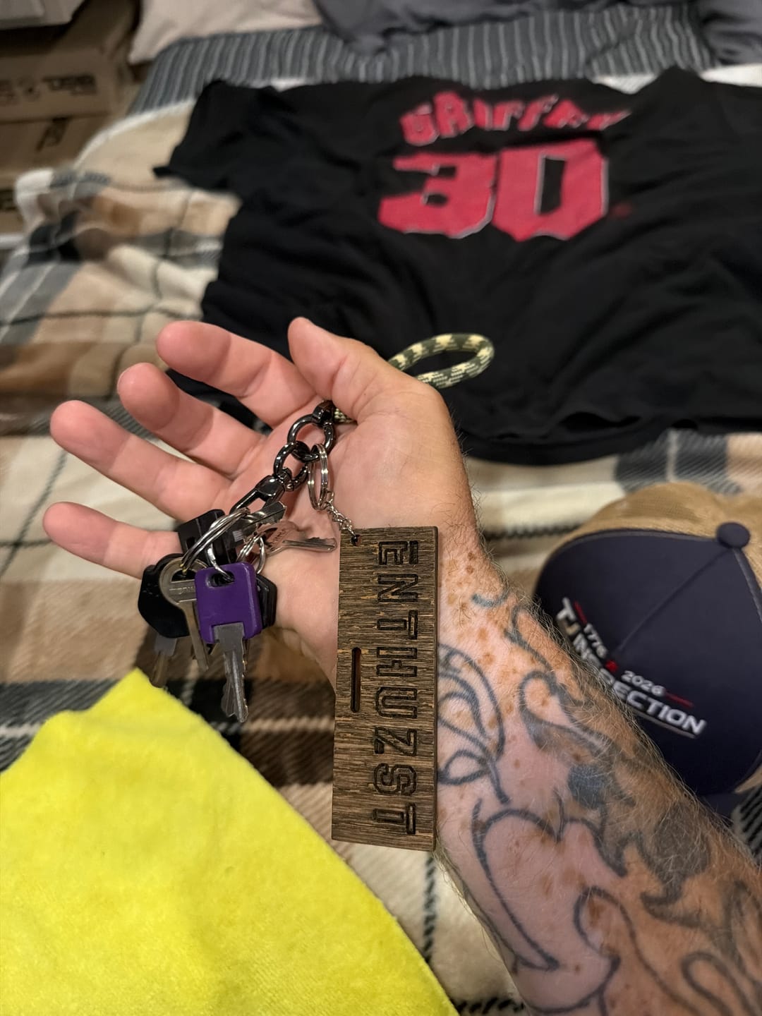 Customer photo review of RUSTIC KEYCHAIN