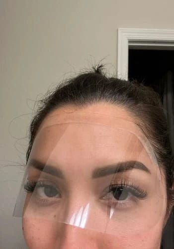 Customer photo review of Lashield Lash Shower Shield