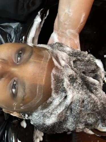 Customer photo review of Lashield Lash Shower Shield