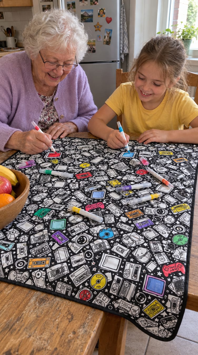 Customer photo review of Hueloom™ - Coloring Blanket