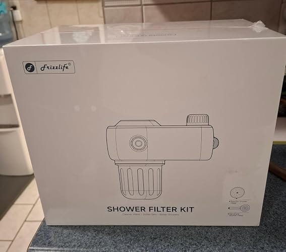 Customer photo review of Frizzlife Dual-Outlet Filtered Shower Head Combo, Black – K45+HS04+TS04-B
