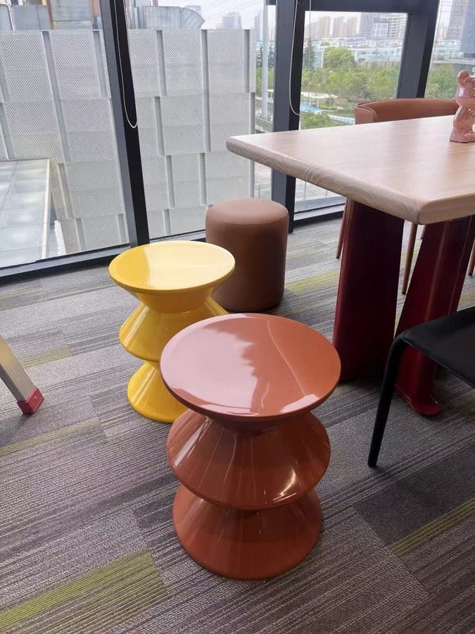 Customer photo review of KKUSO ABS SIDE TABLE - BONGO BRIGHT RED