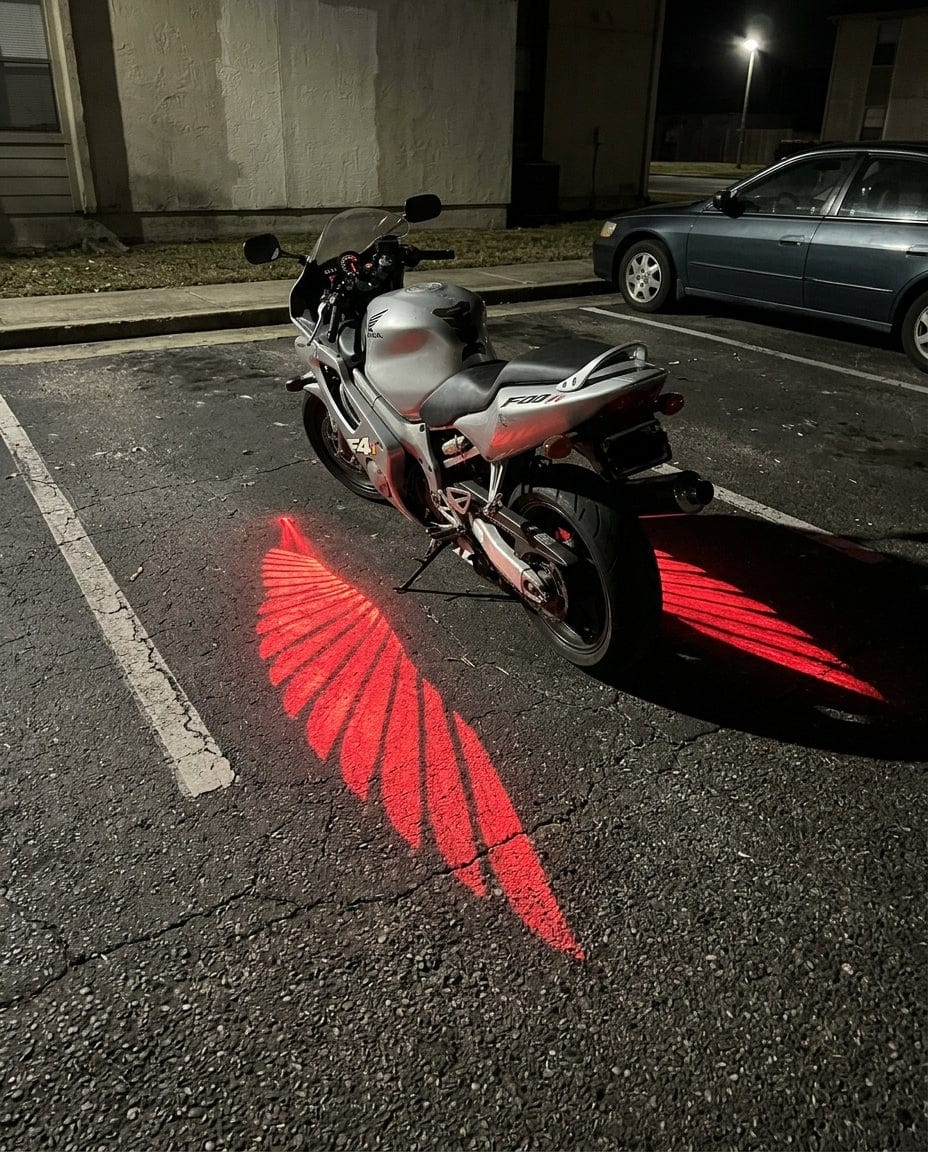 Customer photo review of Angel Wing Light Projectors for Motorcycles