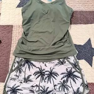 Customer photo review of Tummy Control Ruched Tankini Set