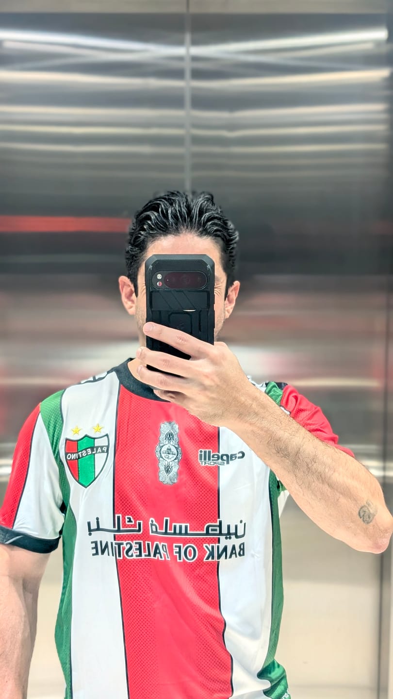 Customer photo review of STAND FOR PALESTINE BLACK