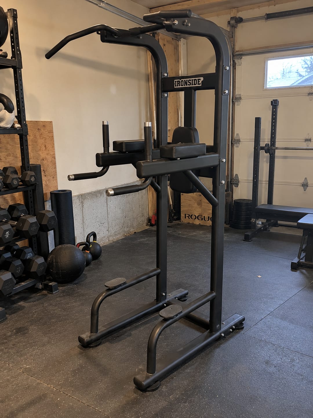 Customer photo review of IRONSIDE Luxe Dual Multi Pull Up & Dip