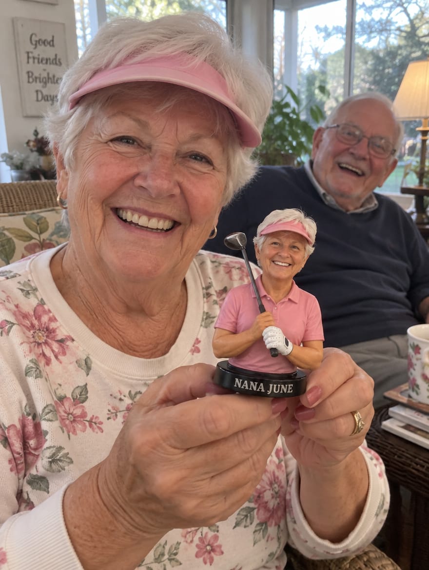Customer photo review of Custom Golfer Figurine & Gifts from Photo