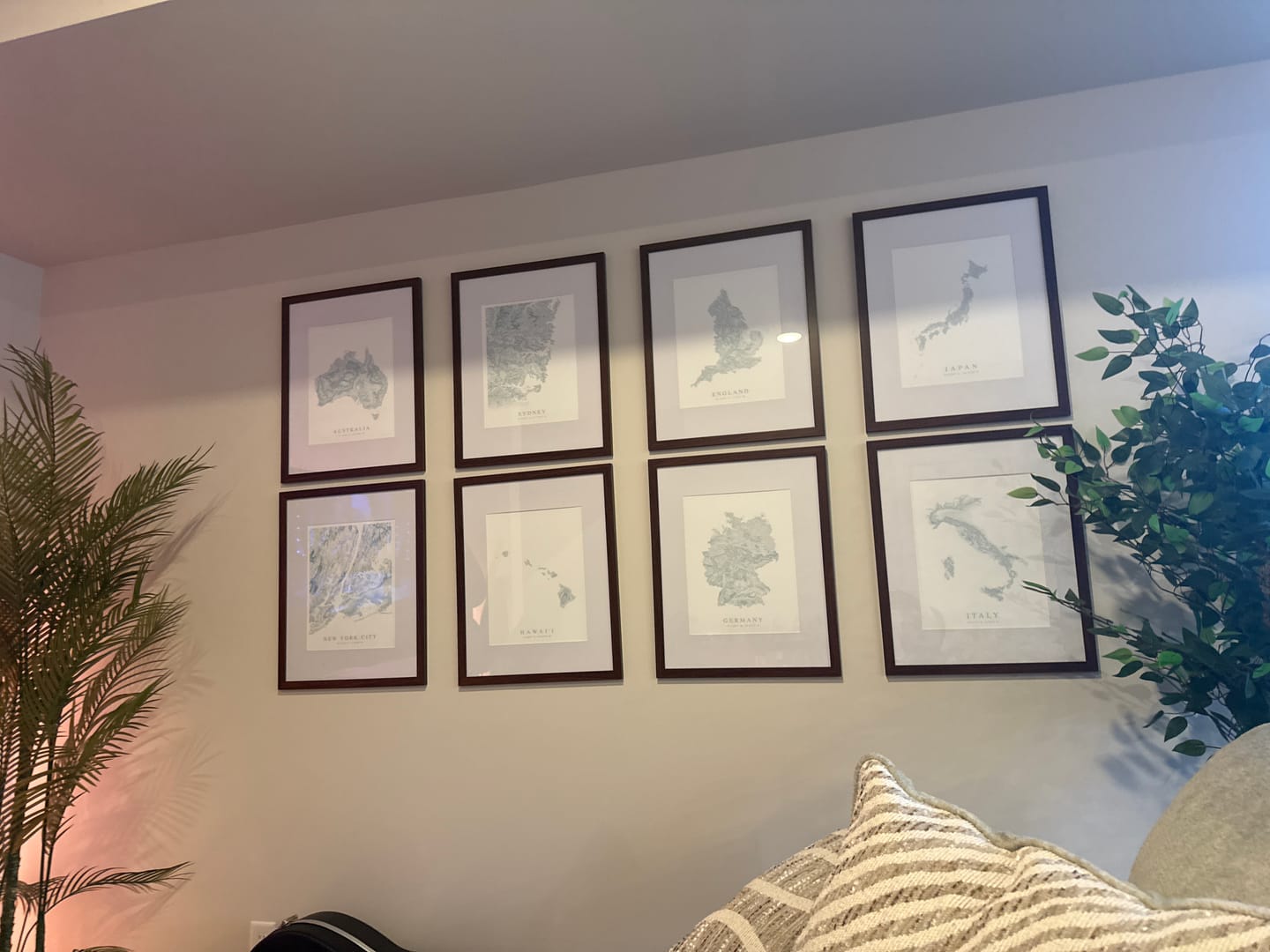 Customer photo review of Australia Map Print
