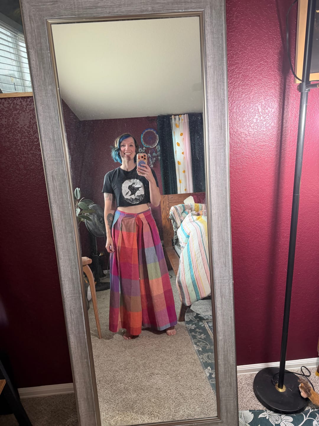 Customer photo review of FRIDA PANTS | PRISM CHEX