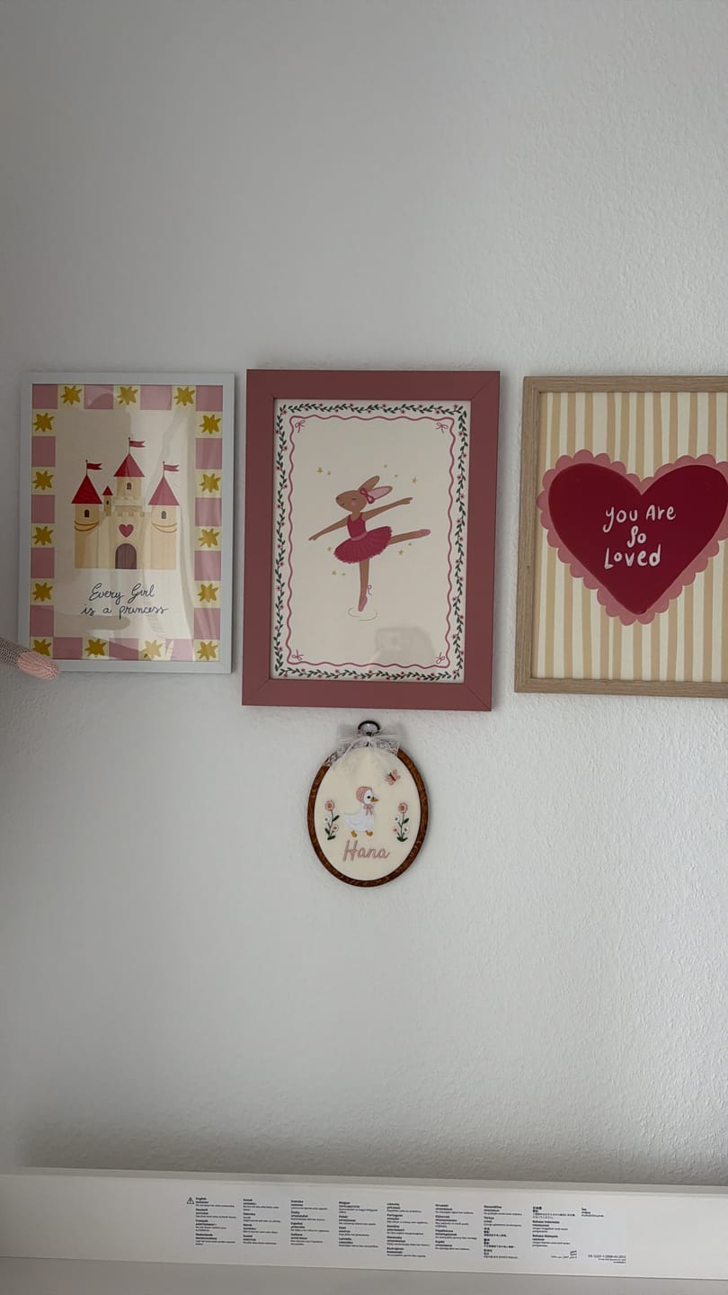 Customer photo review of Fairytale Castle – Nursery & kids wall art