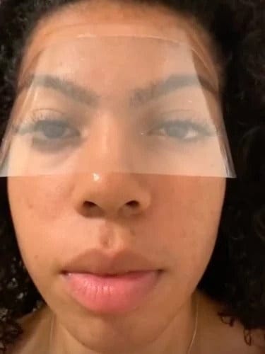 Customer photo review of Lashield Lash Shower Shield
