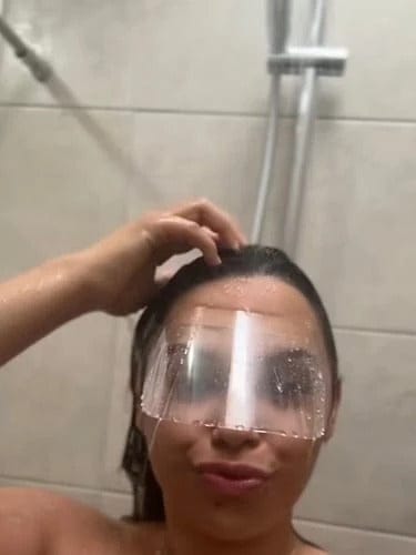 Customer photo review of Lashield Lash Shower Shield