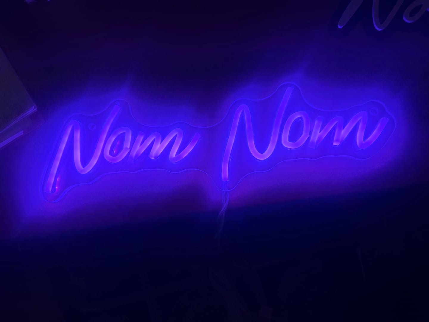 Customer photo review of Custom Neon: Nom Nom