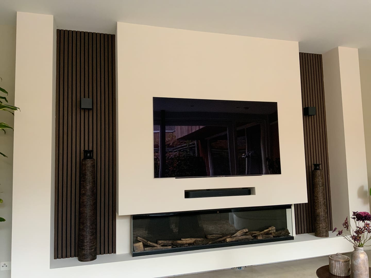 Customer photo review of EVIQ Elektrische sfeerhaard 3D Platina 72″ inch – 182 cm