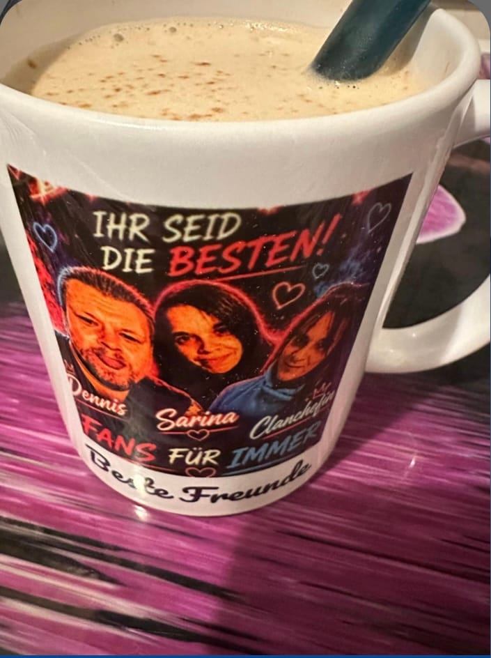 Customer photo review of Tasse mit Foto und Wunschtext - Personalisierte Tasse