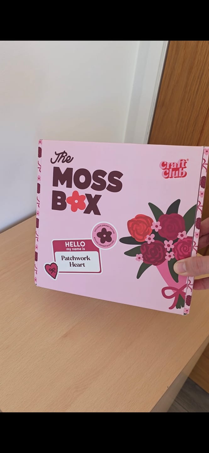 Customer photo review of Patchwork Heart - Moss Coaster Kit