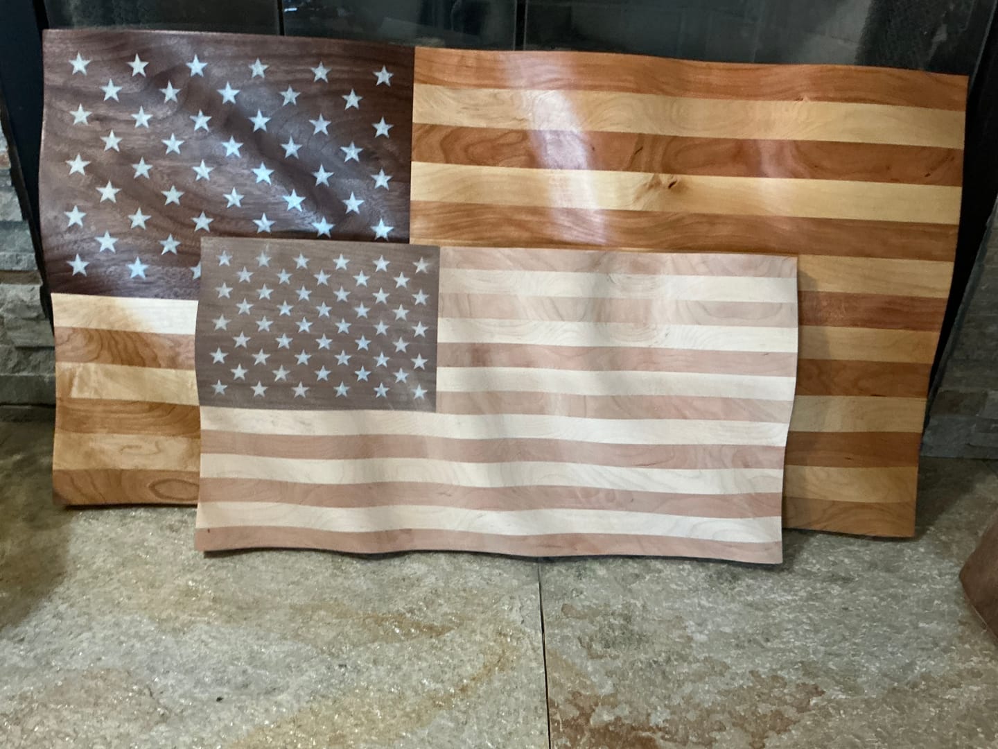 Customer photo review of Wavy USA Flag CNC Kit