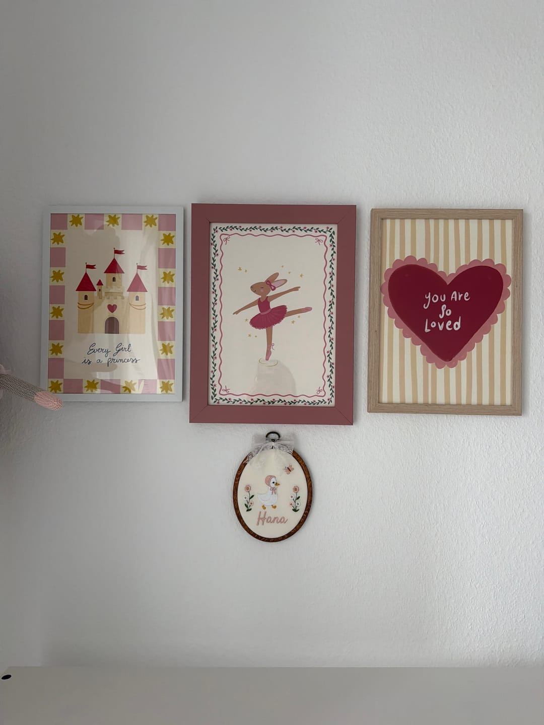 Customer photo review of You Are So Loved – Nursery & Kids Wall Art