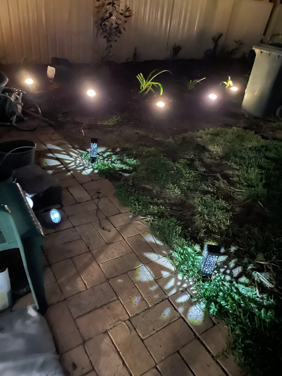 Customer photo review of GardenBrite™ Weatherproof Pattern Lights