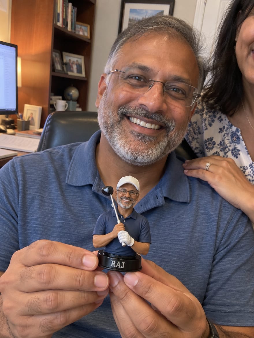 Customer photo review of Custom Golfer Figurine & Gifts from Photo