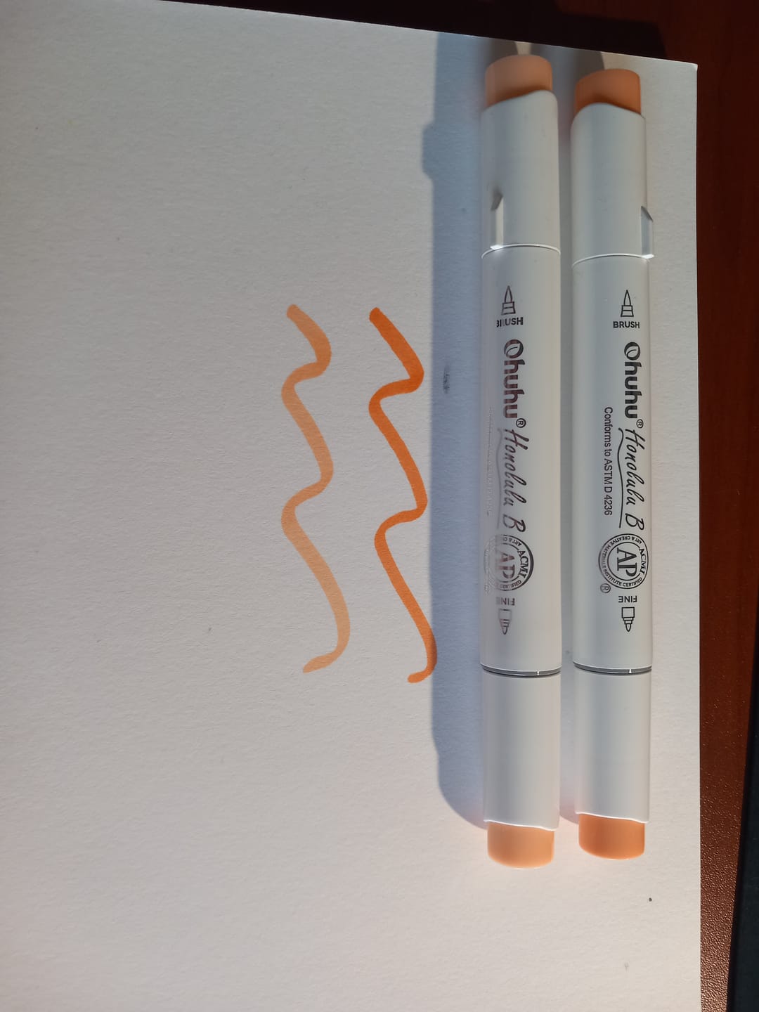 Customer photo review of Ohuhu Honolulu B YR205 / YR25 Individual Marker, Brush & Fine