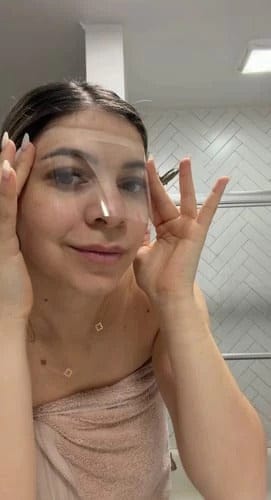 Customer photo review of Lashield Lash Shower Shield
